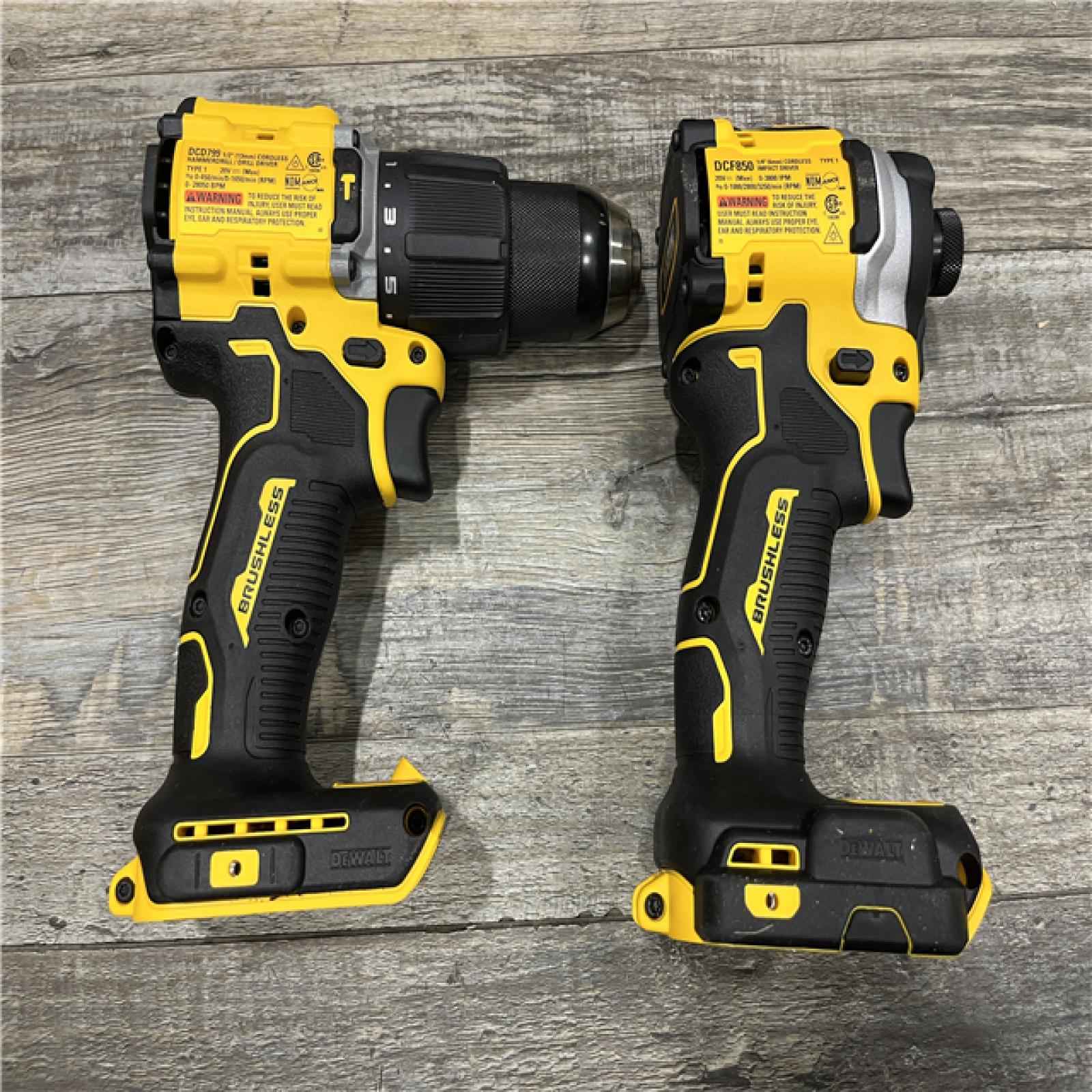AS-IS DEWALT ATOMIC 20V MAX Lithium-Ion Cordless 2-Tool Combo Kit