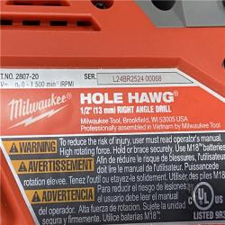 AS-IS Milwaukee FUEL GEN II 18V Lithium-Ion Brushless Cordless 1/2 in. Hole Hawg Right Angle Drill (Tool-Only)