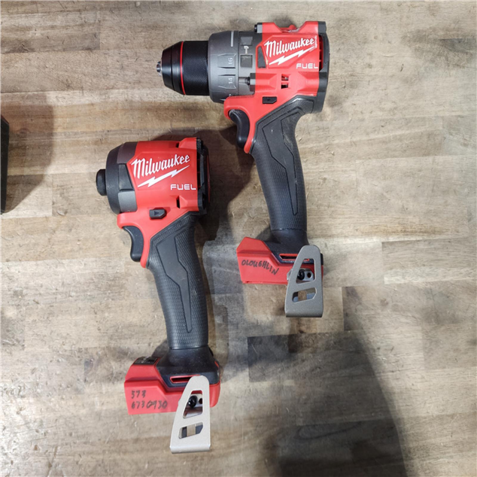 HOUSTON LOCATION - AS-IS MILWAUKEE FUEL 18V Lithium-Ion Brushless Cordless Hammer Drill and Impact Driver Combo Kit