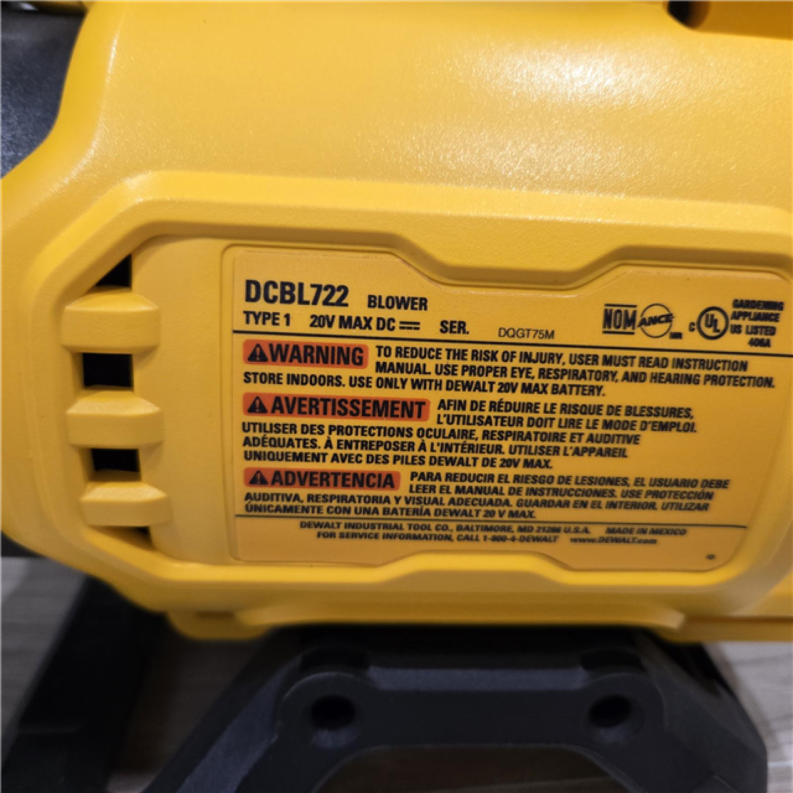 AS-IS DeWalt Brushless Cordless Handheld Leaf Blower Kit