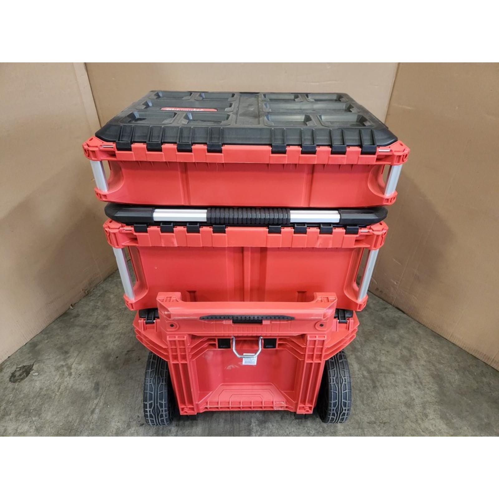 Phoenix NEW Milwaukee PACKOUT 22 in. Rolling Tool Box  22 in. Large Tool Box and 22 in. Medium Tool Box ProSystem Low Profile Handle