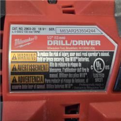 AS-IS Milwaukee FUEL 18V Lithium-Ion Brushless Cordless 1/2 in. Drill/Driver (Tool-Only)