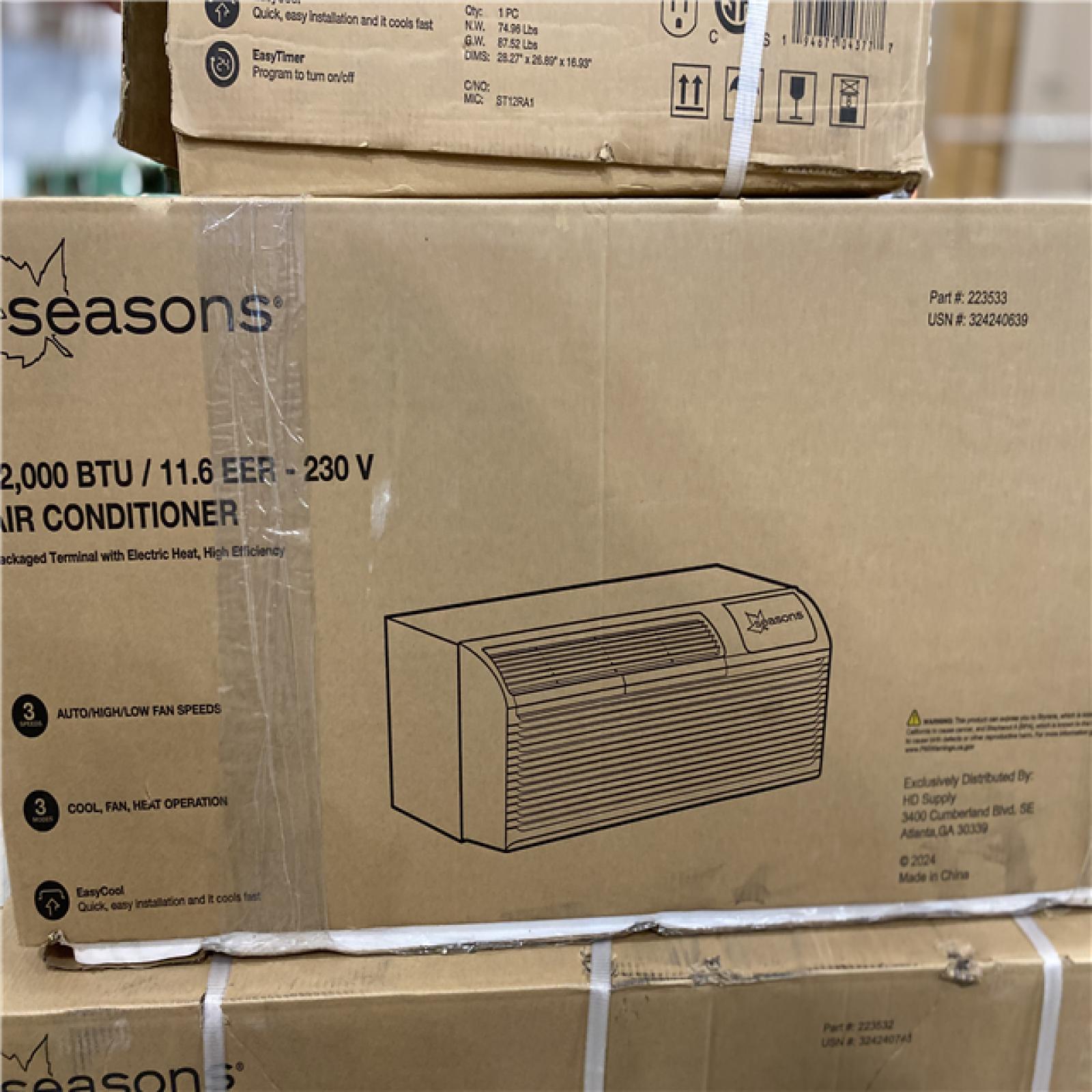 DALLAS LOCATION -Seasons® Air Conditioner -  PALLET  ( 5  UNITS  )