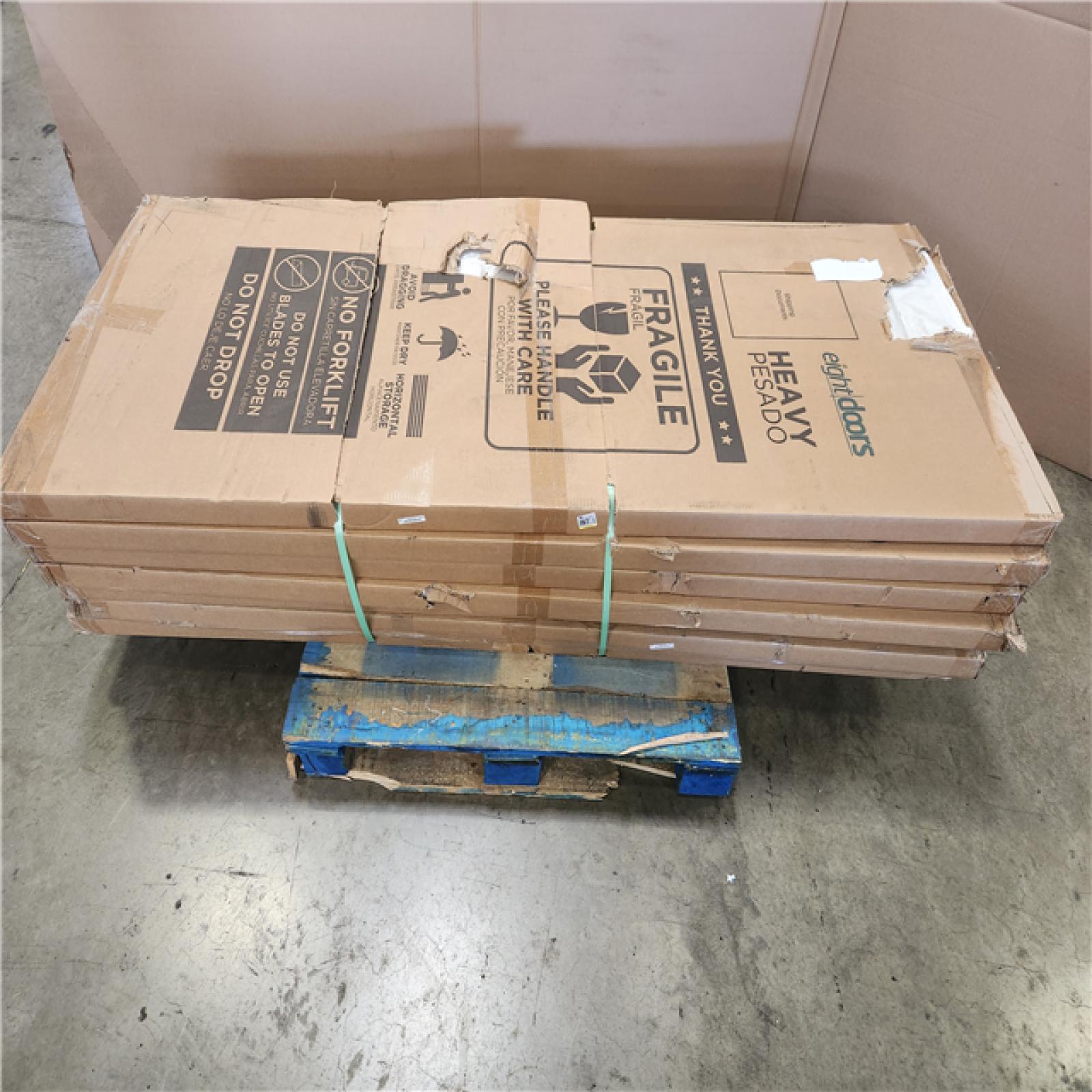 Phoenix Eightdoors 30 in. x 80 in. x 1-3/4 in. 2-Panel Shaker Solid Core White Primed Pine Wood Interior Door Slab Pallet (7-Doors)