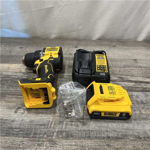 AS-IS DEWALT Atomic 20V Lithium-Ion Cordless Compact 1/2 in. Drill/Driver Kit