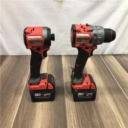 AS-IS Milwaukee FUEL 18V Lithium-Ion Brushless Cordless Hammer Drill and Impact Driver Combo Kit
