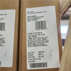 Phoenix NEW MMI DOOR Shaker Flat Panel 48 in. x 80 in. Both Active Solid Core Primed Composite Double Prehung French Door w/ 4-9/16 in. Jamb (SEALED)