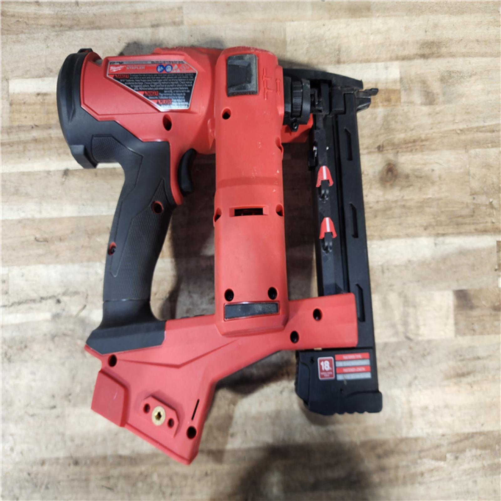 HOUSTON LOCATION - AS-IS Milwaukee FUEL 18-Volt Lithium-Ion Brushless Cordless 18-Gauge 1/4 in. Narrow Crown Stapler (Tool-Only)
