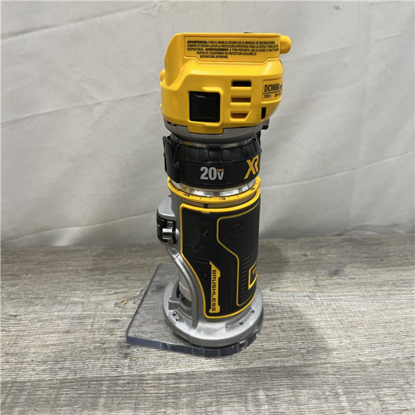 AS-IS DEWALT 20V MAX XR Cordless Brushless Fixed Base Compact Router (Tool Only)