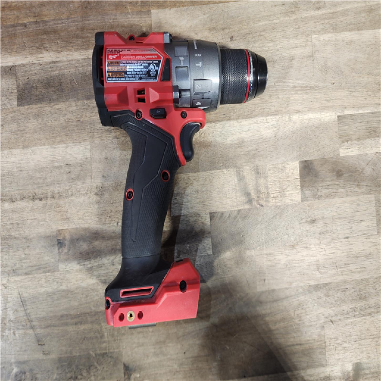 HOUSTON LOCATION - AS-IS Milwaukee 2904-22 Hammer Drill Driver Kit with Batteries  Charger & Tool Case  Red