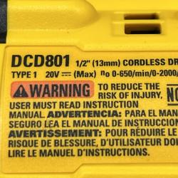 AS-IS DEWALT 20V XR Lithium-Ion Cordless Brushless 1/2 in. Drill/Driver Kit