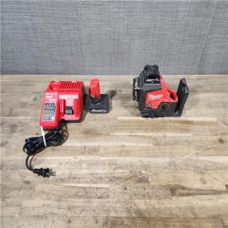 HOUSTON LOCATION - AS-IS Milwaukee 12-Volt Lithium-Ion Cordless Green 250 ft. 3-Plane Laser Level Kit