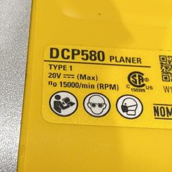 AS-IS DEWALT 20V MAX XR Cordless Brushless 3-1/4 in. Planer (Tool Only)