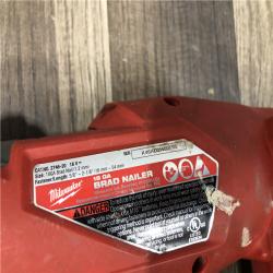 AS-IS Milwaukee FUEL 18-Volt Lithium-Ion Brushless Cordless Gen II 18-Gauge Brad Nailer (Tool-Only)