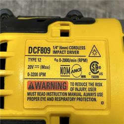 AS-IS DEWALT Atomic 20V Max Lithium-Ion Brushless Cordless Compact 1/4 in. Impact Driver Kit