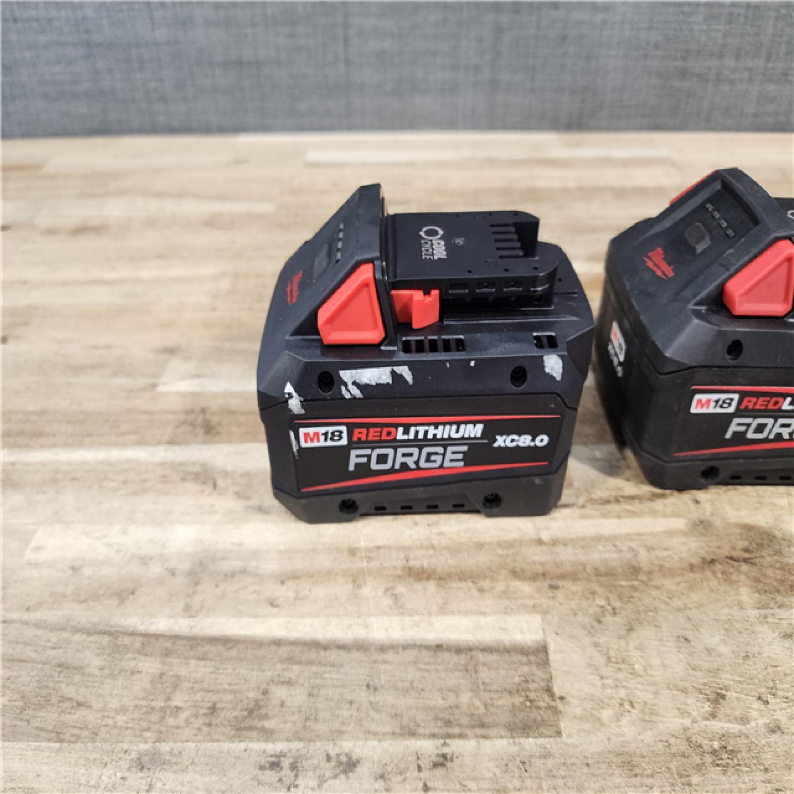 HOUSTON LOCATION - AS - IS MILWAUKEE BATTERY PACK QTY - 2