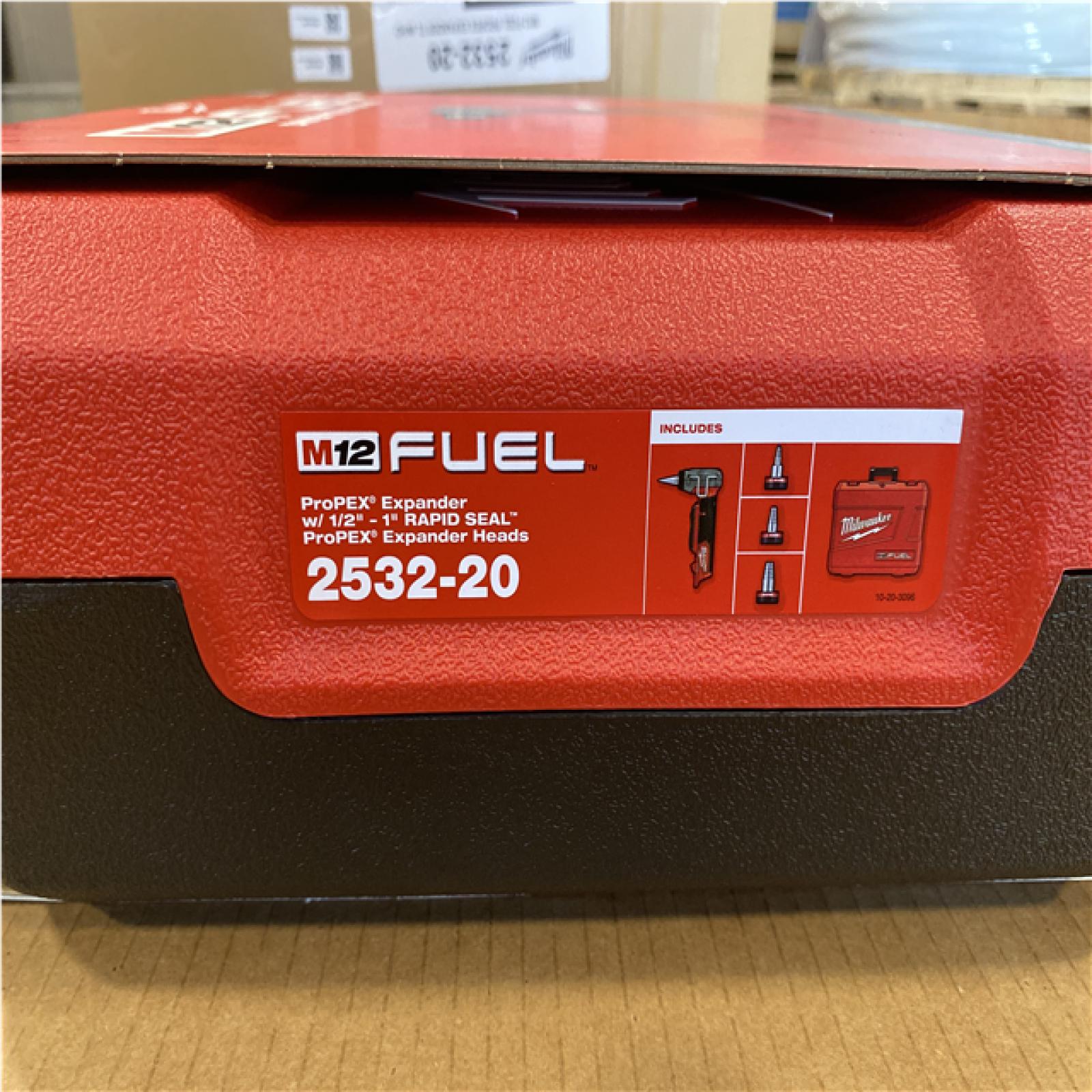 DALLAS LOCATION - NEW! MILWAUKEE M12 FUEL ProPEX Expander Tool with 1/2 in. - 1 in. RAPID SEAL ProPEX Expander Heads