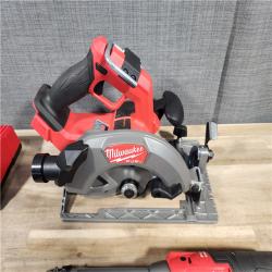 HOUSTON LOCATION - AS-IS MILWAUKEE 3 TOOL COMBO KIT W/ (2) BATTERY & CHARGER