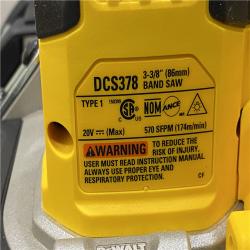 AS-IS DEWALT 20-Volt MAX 3-3/8 in. Cordless Brushless Bandsaw (Tool-Only)