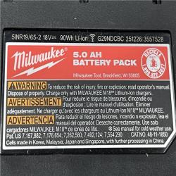 AS-IS Milwaukee 18-Volt Lithium-Ion XC Extended Capacity 5.0 Ah Battery Pack (2-Pack)