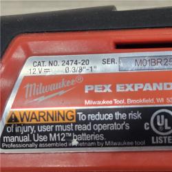 AS-IS Milwaukee M12 12V Lithium-Ion Cordless PEX Expansion Tool Kit