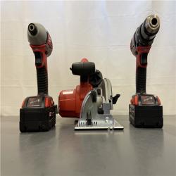 AS-IS - Milwaukee M18 18-Volt Lithium-Ion Cordless Combo Kit 7-Tool with 2-Batteries, Charger and Tool Bag
