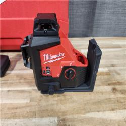 HOUSTON LOCATION - AS-IS (APPEARS LIKE NEW) Milwaukee 12-Volt Lithium-Ion Cordless Green 250 ft. 3-Plane Laser Level Kit
