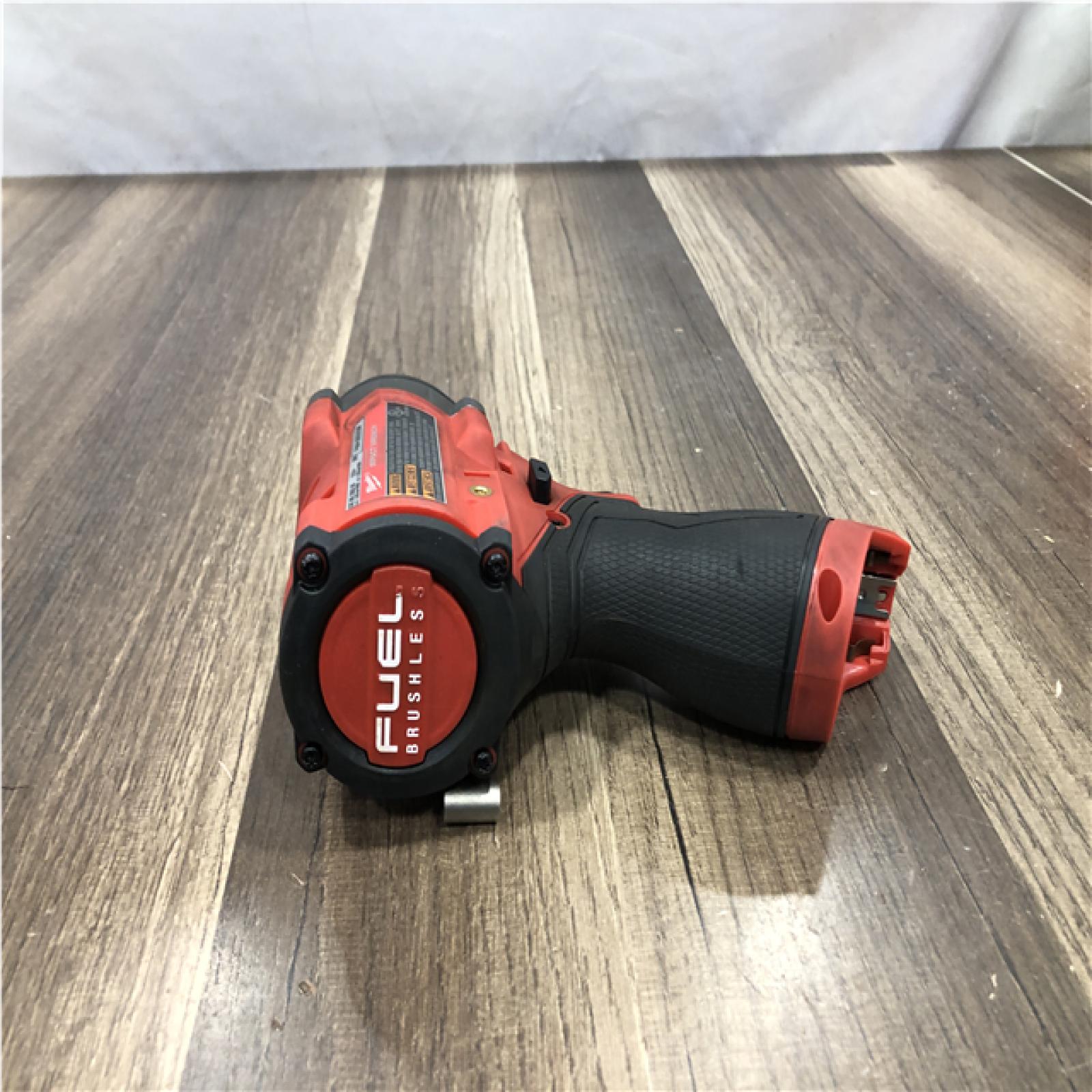 AS-IS Milwaukee FUEL 12V Lithium-Ion Brushless Cordless Stubby 3/8 in. Impact Wrench (Tool-Only)