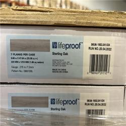 DALLAS LOCATION - Lifeproof Sterling Oak 6 MIL x 8.7 in. W x 48 in. L Click Lock Waterproof Luxury Vinyl Plank Flooring PALLET -( 28 UNITS)