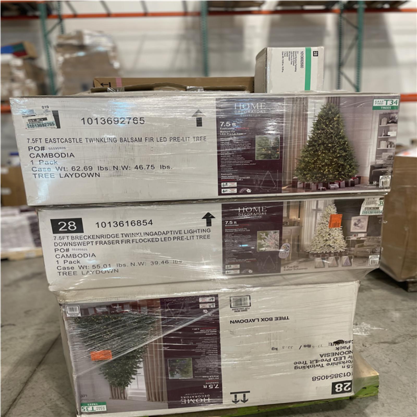 DALLAS LOCATION - MIXED CHRISTMAS TREE PALLET