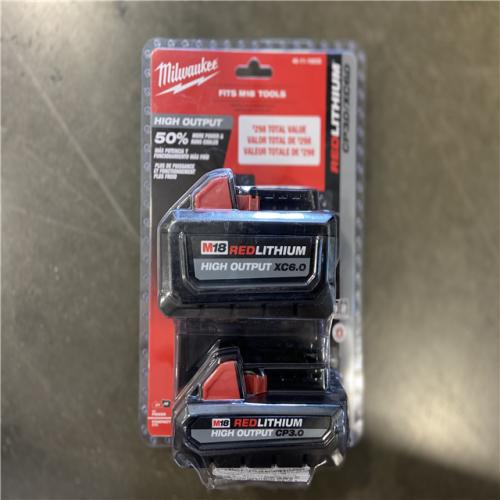 NEW! - Milwaukee M18 REDLITHIUM High Output XC6.0 Battery & CP3.0 Battery 2pk