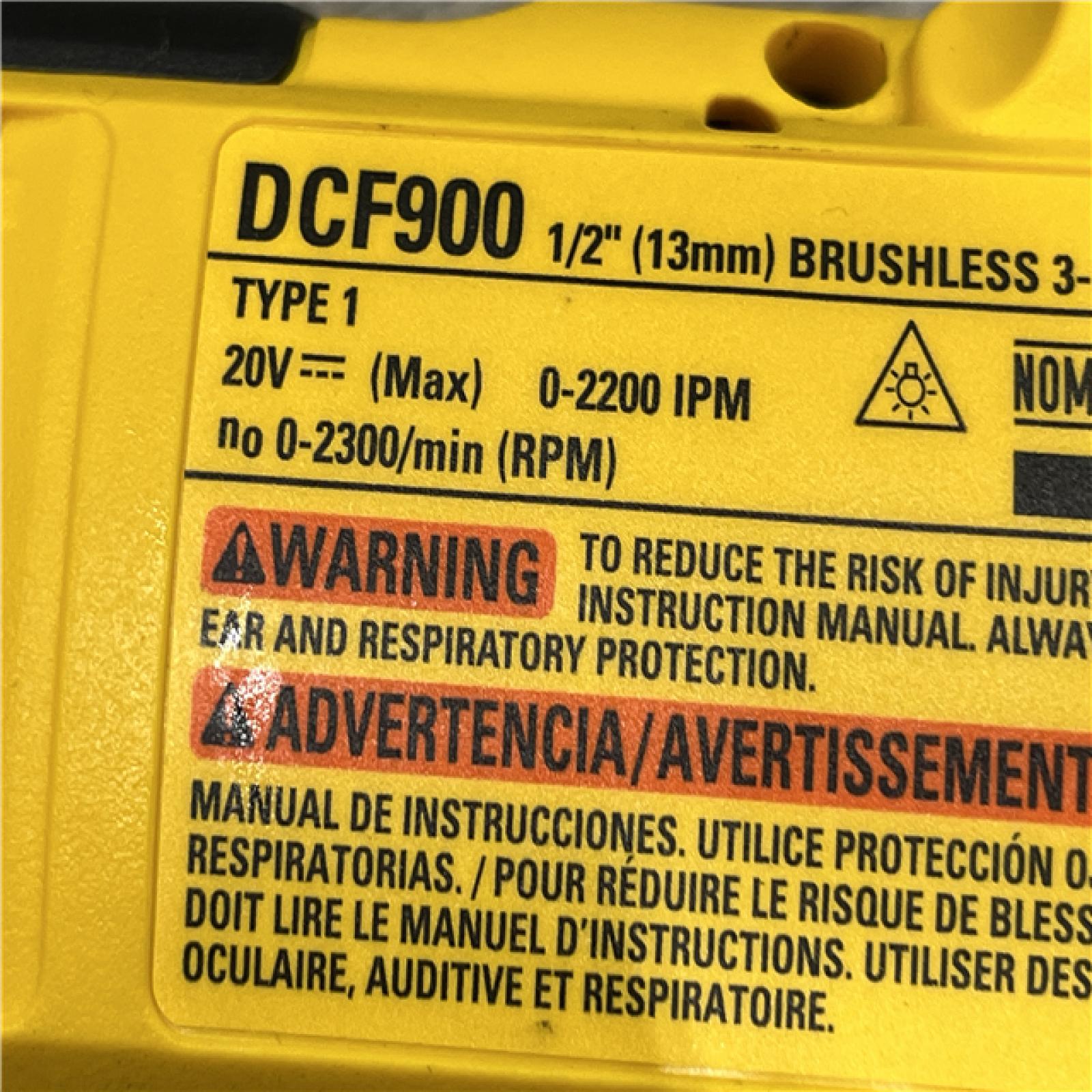 AS-IS DEWALT 20V MAX Lithium-Ion Cordless 1/2 in. Impact Wrench Kit