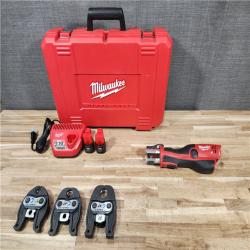 HOUSTON LOCATION - AS-IS Milwaukee 12-Volt Lithium-Ion Force Logic Cordless Press Tool Kit