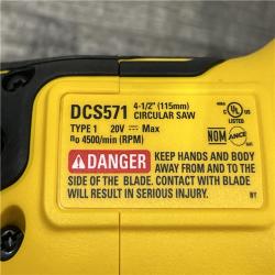 AS-IS DEWALT ATOMIC 20V MAX Cordless Brushless 4-1/2 in. Circular Saw (Tool Only)