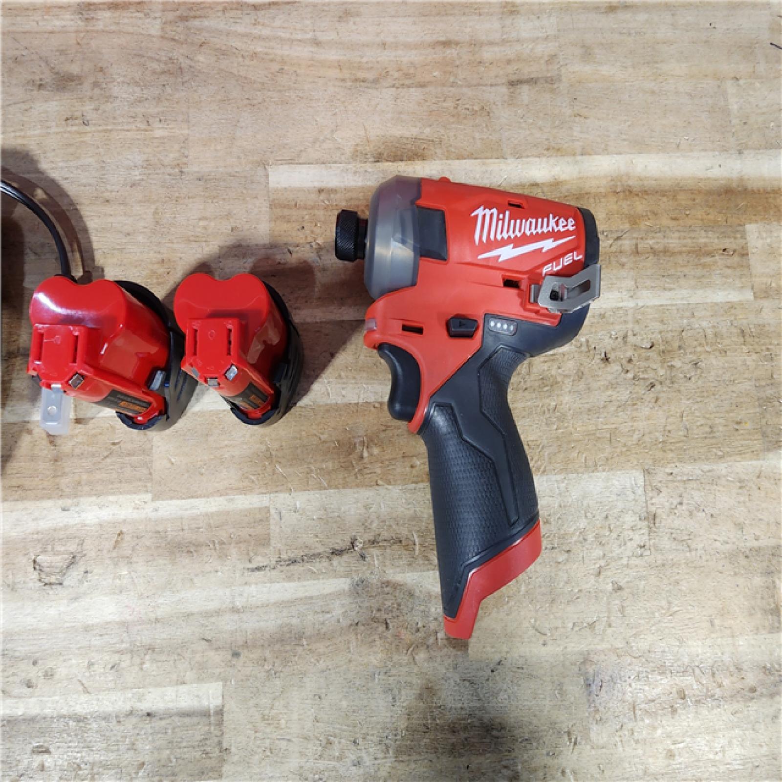 HOUSTON LOCATION - AS - IS Milwaukee FUEL SURGE 12V Lithium-Ion Brushless Cordless 1/4 in. Hex Impact Driver Compact Kit