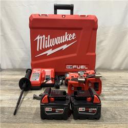AS-IS Milwaukee FUEL 18V Lithium-Ion Brushless Cordless Hammer Drill and Impact Driver Combo Kit