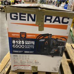 Dallas Location - As-Is Generac 8125/6500-Watt Electric Start Dual Fuel Portable