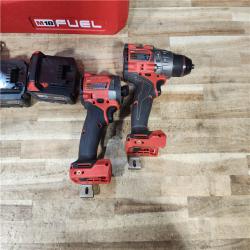 HOUSTON LOCATION - AS - IS Milwaukee FUEL 18V Lithium-Ion Brushless Cordless Hammer Drill and Impact Driver Combo Kit