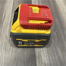 AS-IS DEWALT FLEXVOLT 20V/60V MAX Lithium-Ion 6.0Ah Battery Pack with 6 Amp Output Charger