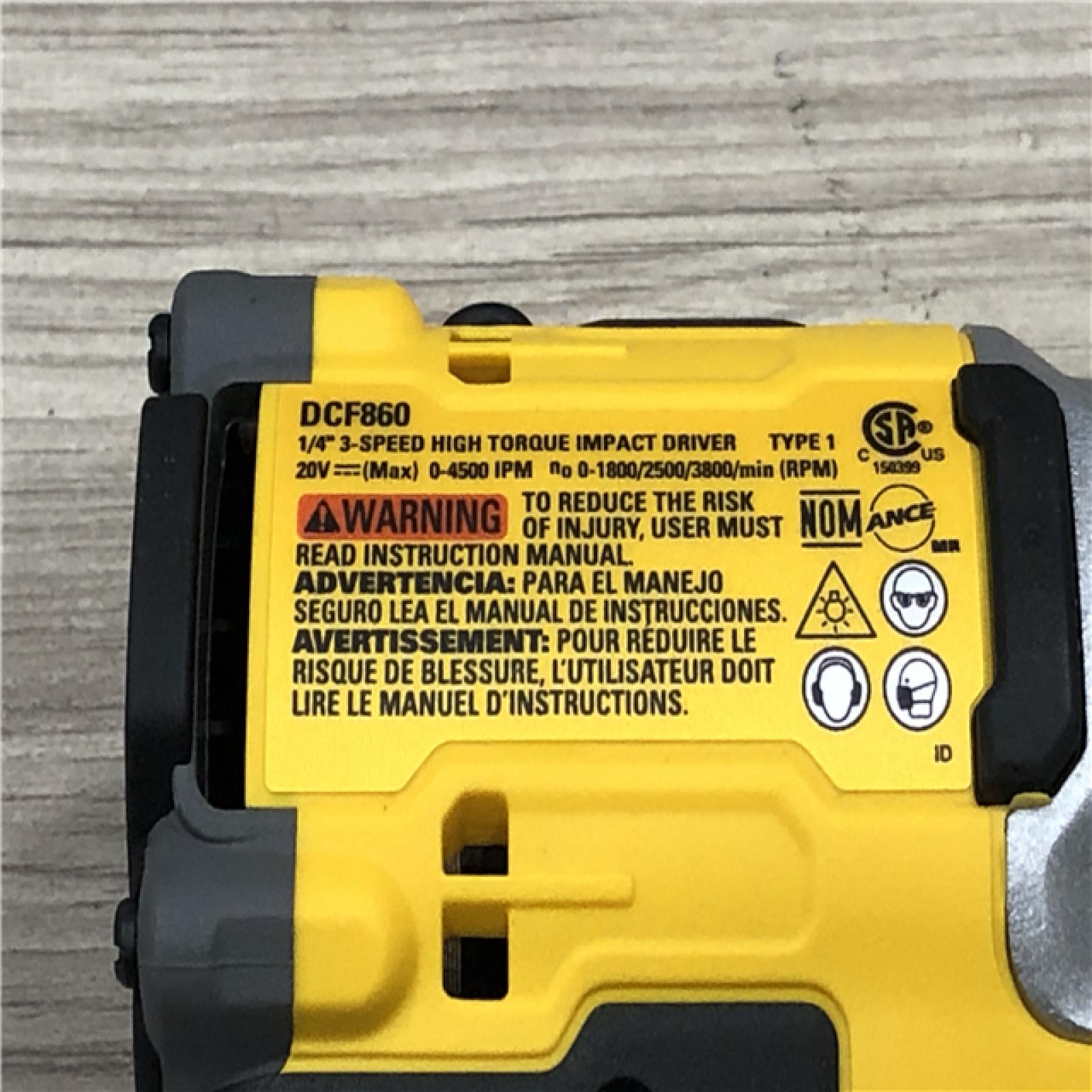 AS-IS DEWALT 20V MAX XR Cordless Impact Driver (Tool Only)