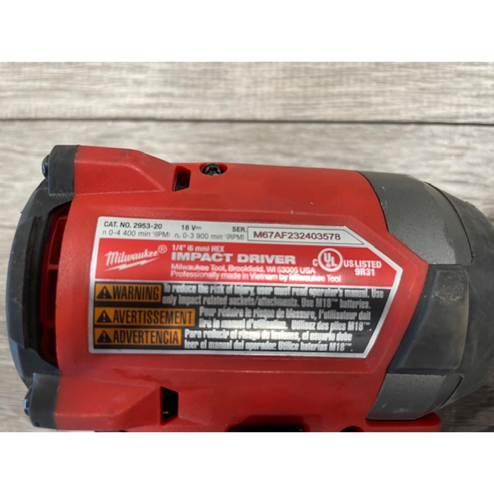 AS-IS Milwaukee FUEL 18V Lithium-Ion Brushless Cordless Hammer Drill and Impact Driver Combo Kit