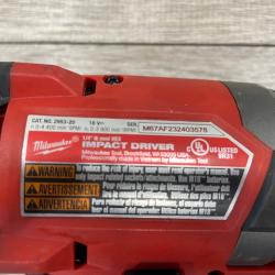 AS-IS Milwaukee FUEL 18V Lithium-Ion Brushless Cordless Hammer Drill and Impact Driver Combo Kit