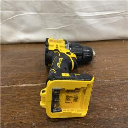 AS-IS DEWALT ATOMIC 20-Volt Lithium-Ion Cordless 1/2 in. Compact Hammer Drill with 3.0Ah Battery, Charger and Bag
