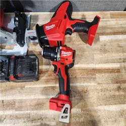 HOUSTON LOCATION - AS - IS Milwaukee 3 Tool Combo Kit W/ (2) Battery & Charger