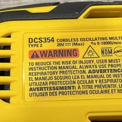 AS-IS DEWALT ATOMIC 20V MAX Cordless Brushless Oscillating Multi Tool Kit