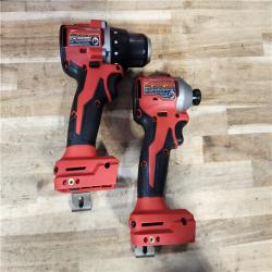 HOUSTON LOCATION - AS-IS Milwaukee  18V Lithium-Ion Brushless Cordless Compact Drill/Impact Combo Kit