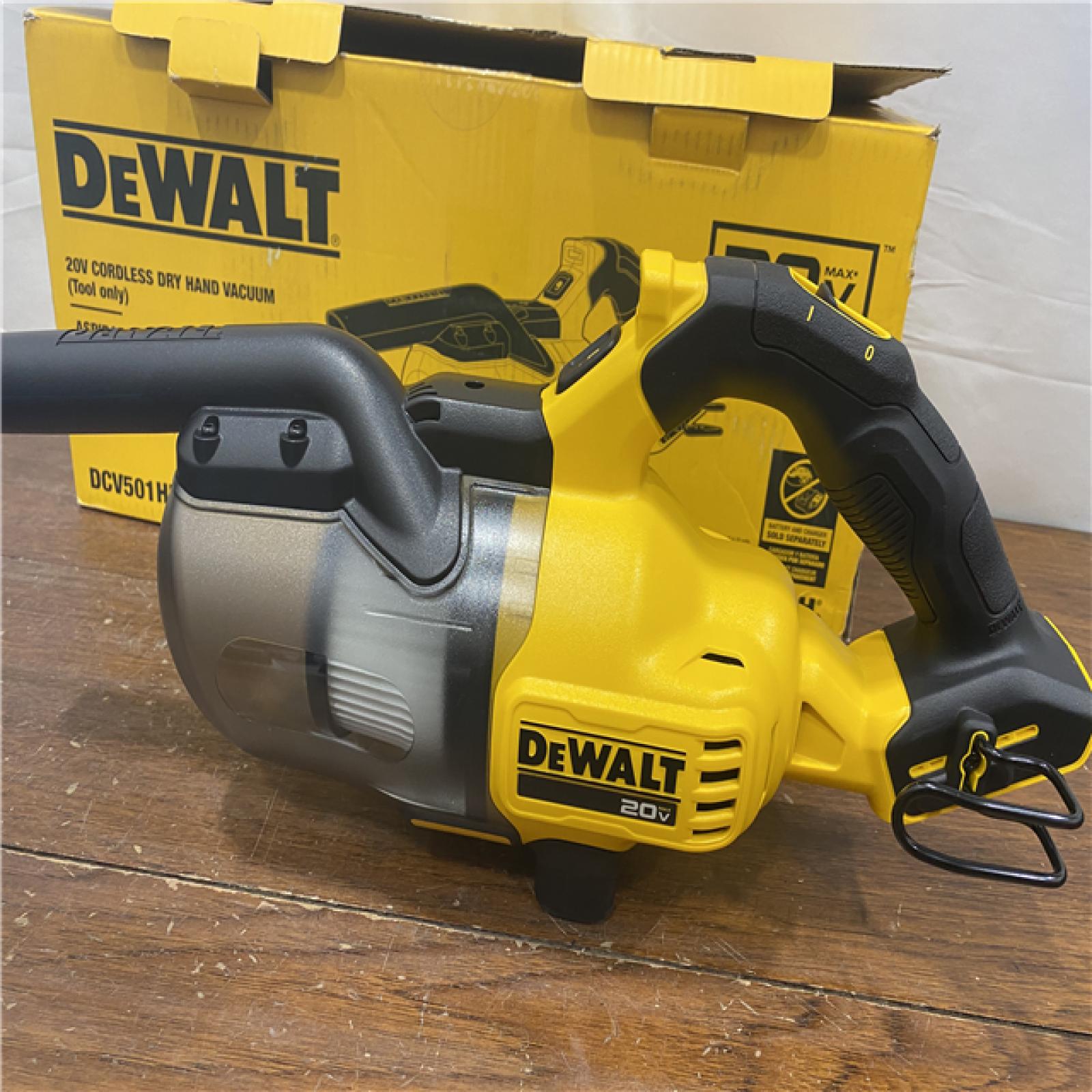 AS-IS DEWALT 20V Lithium-Ion Cordless Dry Hand Vacuum kit  (Tool Only)