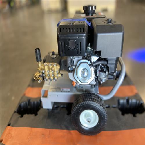 DALLAS LOCATION- AS-IS MI-T-M Gas-Powered Pressure Washer: Heavy Duty, Cart, 4,200 psi, 3.4 gpm
