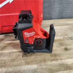 HOUSTON LOCATION - AS-IS Milwaukee-3632-21 M12 Green Beam Laser 360Â° 3-Plane Kit