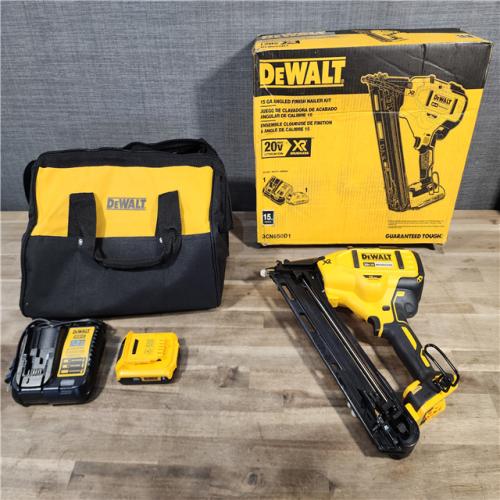 HOUSTON LOCATION - AS-IS (APPEARS LIKE NEW) DEWALT 20V MAX XR 15 Ga. Cordless 34 Deg Nailer 20 V